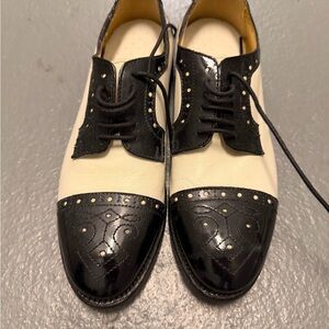 Classic Black and White Women’s Dress Shoes
